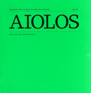 Niklas Haga (red.): Aiolos 57-58: Kung Oidipus
