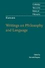 Kenneth Haynes (red.): Hamann: Writings on Philosophy and Language