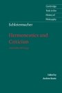 Friedrich Schleiermacher og Andrew Bowie (red.): Schleiermacher: Hermeneutics and Criticism