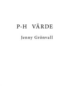 Jenny Grönvall: P-H värde 