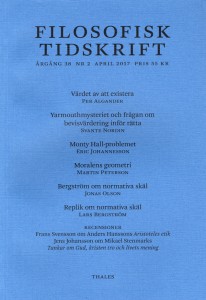 Lars Bergström (red.): Filosofisk tidskrift 2/2017