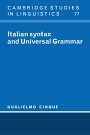 Guglielmo Cinque: Italian Syntax and Universal Grammar