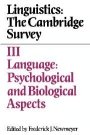 Frederick J. Newmeyer (red.): Linguistics: The Cambridge Survey: Volume 3, Language: Psychological and Biological Aspects