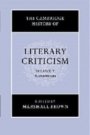 Marshall Brown (red.): The Cambridge History of Literary Criticism: Volume 5, Romanticism