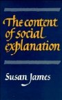 Susan James: The Content of Social Explanation