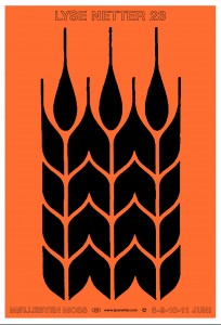 Espen Friberg og Emil Nikolaisen: LYSE NETTER 23: Silketrykket plakat (orange)