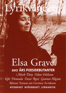 Clara Möller (red.): Lyrikvännen 1/2018