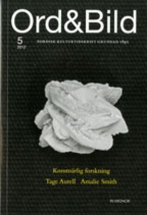 : Ord & Bild 5/2012: Konstnärlig forskning
